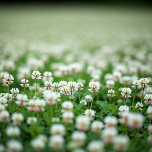 White Clover field